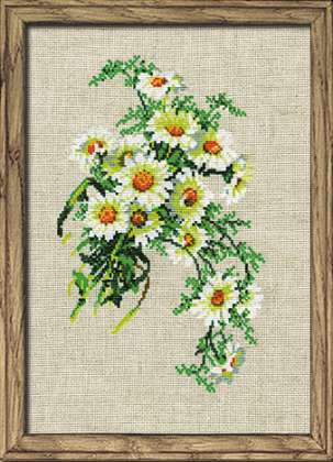 click here to view larger image of Bouquet of Camomiles (counted cross stitch kit)