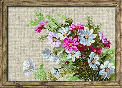 click here to view larger image of Cosmos (counted cross stitch kit)