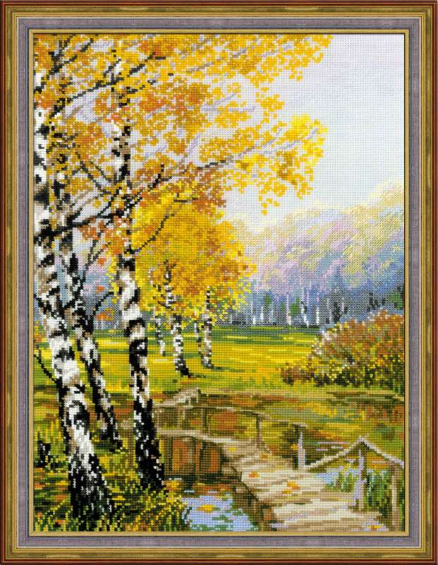 click here to view larger image of Birches, The (counted cross stitch kit)
