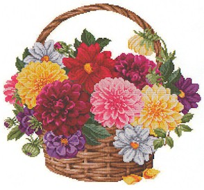 click here to view larger image of Dahlia Basket (chart)