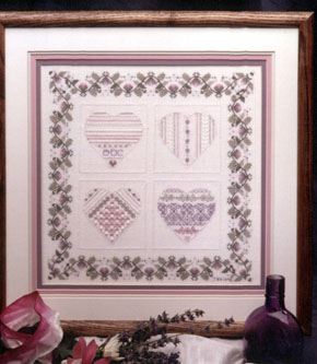 click here to view larger image of Winter Hearts (counted cross stitch kit)