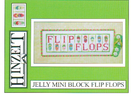 click here to view larger image of Flip Flops - Jelly Mini Block (chart)