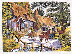 click here to view larger image of Delivery By Horse & Wagon (counted cross stitch kit)