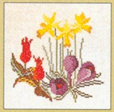click here to view larger image of Floral Bouquet I (counted cross stitch kit)