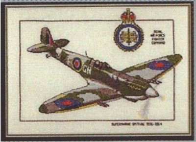 click here to view larger image of Supermarine Spitfire Aeroplanes  - Dave Shaw (counted cross stitch kit)