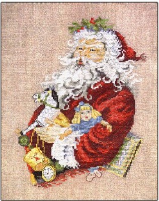 click here to view larger image of Santa & Toys (counted cross stitch kit)