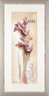 click here to view larger image of Iris Botanical - 30ct (counted cross stitch kit)