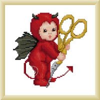 click here to view larger image of Little Stitch Devil with Scissors (chart)