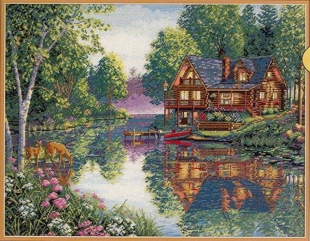 click here to view larger image of Cabin Fever (counted cross stitch kit)