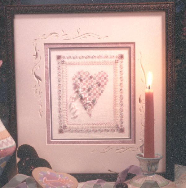 click here to view larger image of Cherry Heart (counted cross stitch kit)