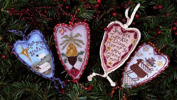click here to view larger image of Merry Heart Ornaments 1 (chart)