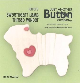 click here to view larger image of Sweetheart Lamb Thread Winder - Tuffet's Travels (accessory)