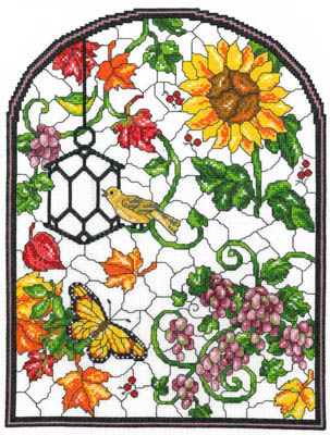 click here to view larger image of Autumn Stained Glass (chart)