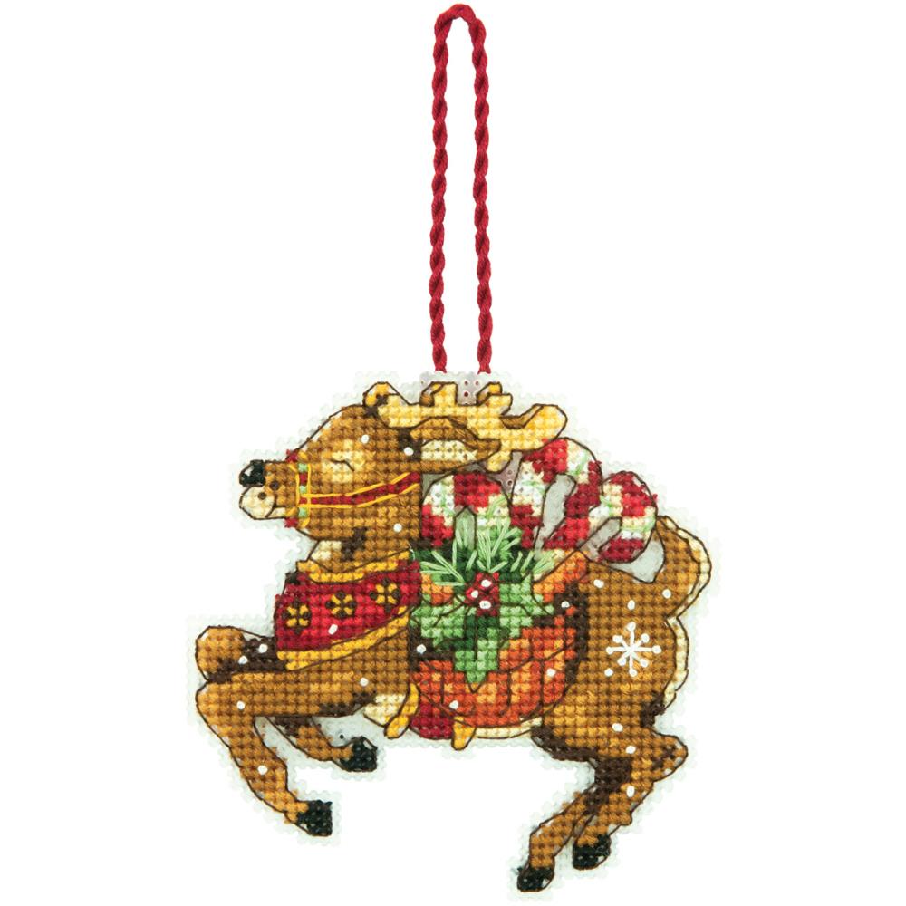 click here to view larger image of Reindeer Ornament - Susan Winget (counted cross stitch kit)