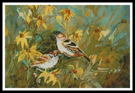 click here to view larger image of Sparrows in the Field  (Jamie Carter) (chart)
