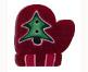 click here to view larger image of Red Mitten Button - Small (buttons)