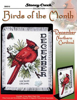click here to view larger image of Bird of the Month - December - Northern Cardinal (chart)