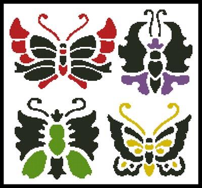 click here to view larger image of Asian Butterfly Set (chart)
