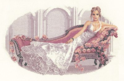 click here to view larger image of Abbi - Elegance by John Clayton (14ct) (counted cross stitch kit)