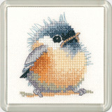 click here to view larger image of Chickadee - Little Friends Coaster Kit (counted cross stitch kit)