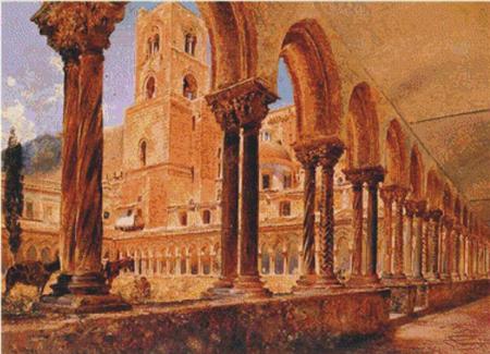 click here to view larger image of A View of Monreale, Above Palermo (chart)