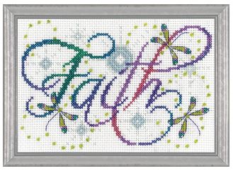 click here to view larger image of Faith (counted cross stitch kit)