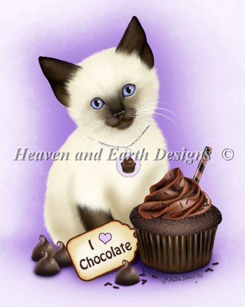 click here to view larger image of Chocolate Cupcake Kitten (chart)