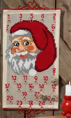 click here to view larger image of Santa Face Advent Calendar (chart)