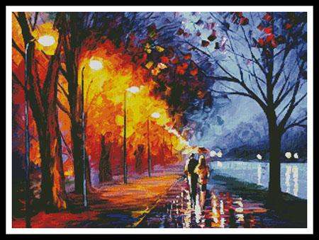 click here to view larger image of Alley By The Lake - regular  (Leonid Afremov) (chart)