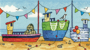 click here to view larger image of Boats - By The Sea (Aida) (counted cross stitch kit)