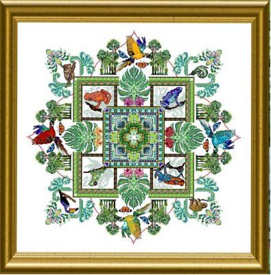 click here to view larger image of Rainforest Mandala (chart)