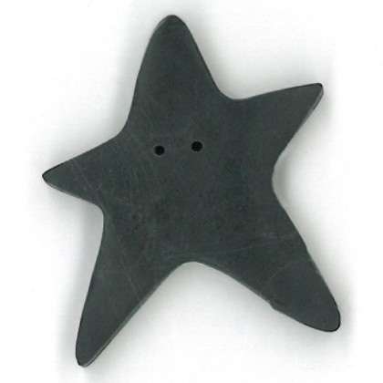 click here to view larger image of Black Star Button - Extra Large (buttons)