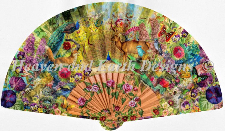 click here to view larger image of Supersized Abundant Garden Fan - Aimee Stewart (chart)