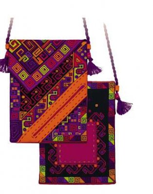click here to view larger image of Aztecs Bag (counted cross stitch kit)