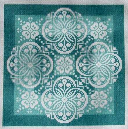 click here to view larger image of Lace Traces - Shades Of Jade (chart)