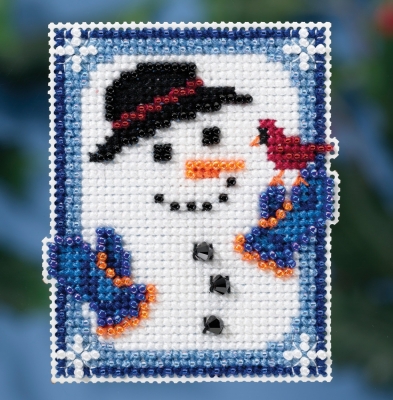 click here to view larger image of Invisible Snowman (counted cross stitch kit)