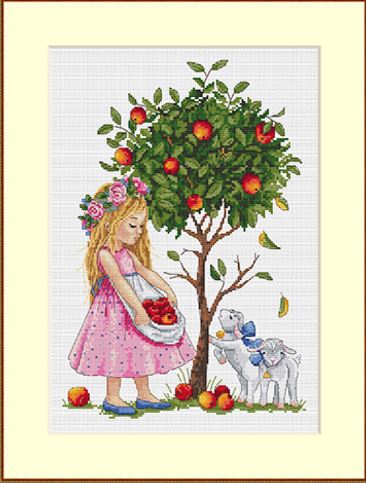 click here to view larger image of Apple Tree (counted cross stitch kit)