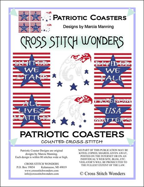 click here to view larger image of Patriotic Coasters (chart)