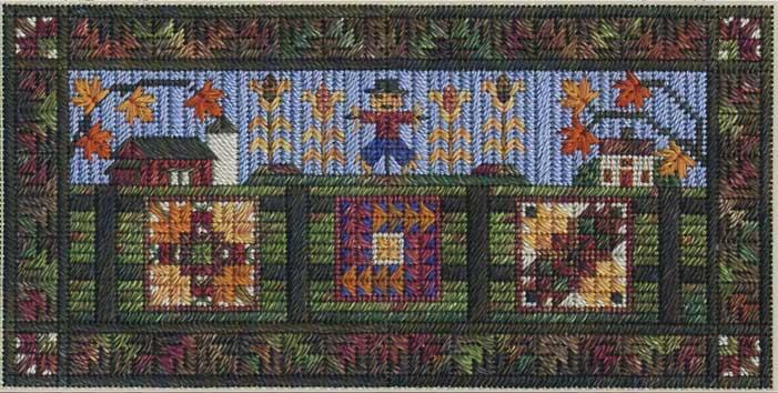 click here to view larger image of Airing the Autumn Quilts (counted canvas chart)