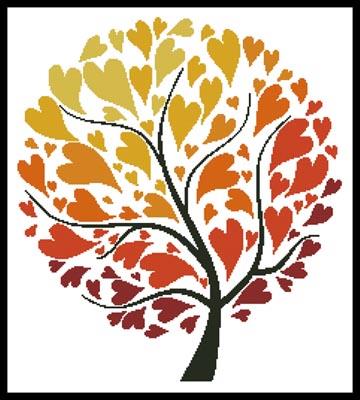 click here to view larger image of Autumn Tree Of Hearts  (Kudryashka) (chart)
