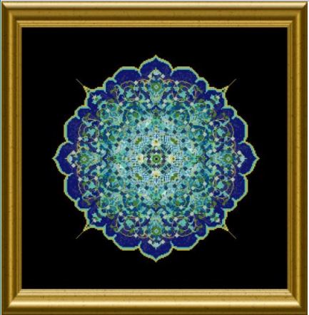 click here to view larger image of Blue Moroccan Lace Mandala, The  (chart)