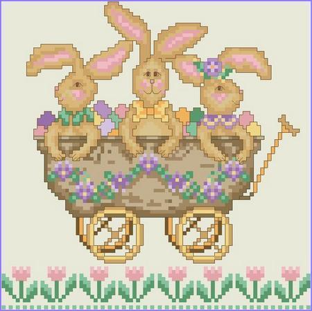 click here to view larger image of All Aboard! The Bunny Express (chart)