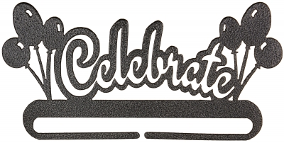 click here to view larger image of Celebrate Split Bottom Bellpull - Charcoal - 6in (accessory)