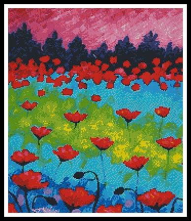 click here to view larger image of Dancing Poppies (Cropped)  (John Nolan) (chart)