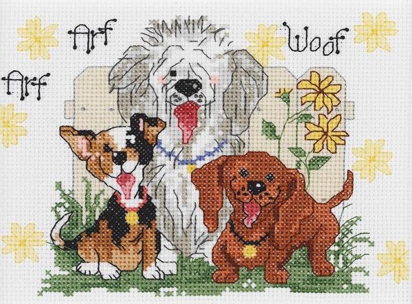 click here to view larger image of Dogs of Duckport Mini - Suzys Zoo (counted cross stitch kit)