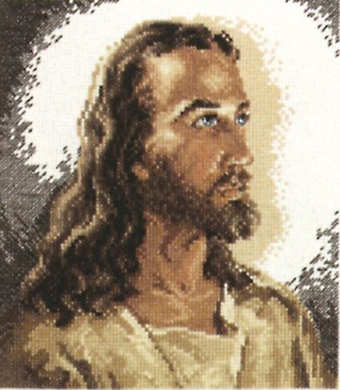 click here to view larger image of Portrait of Christ (counted cross stitch kit)