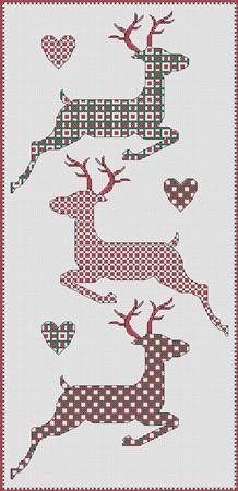 click here to view larger image of Christmas - Reindeer Trio (chart)