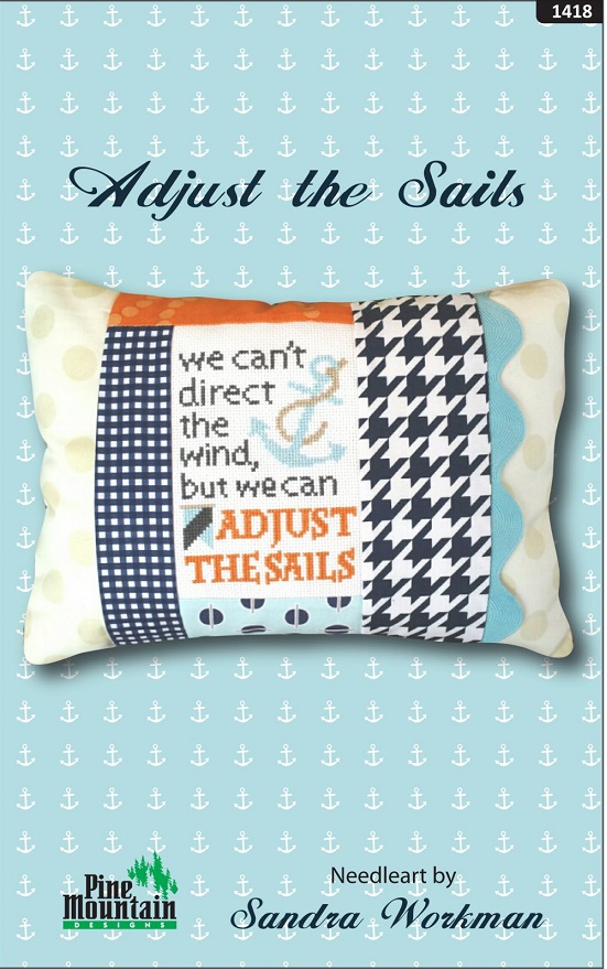 click here to view larger image of Adjust the Sails - Words of Wisdom Kit (counted cross stitch kit)