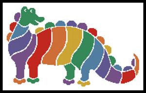 click here to view larger image of Colourful Dinosaur  (Joni Prittie) (chart)