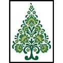 click here to view larger image of Polish Folk Art Christmas Tree Green (chart)